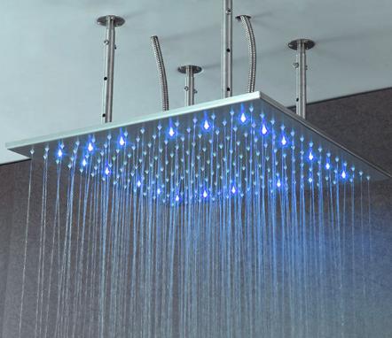 LED頂噴花灑安裝